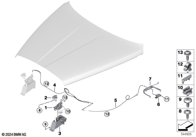 Система замков капота