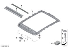 Шторка панорамной стеклянной крыши