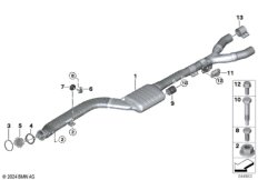 Катализатор/передний доп.глушитель