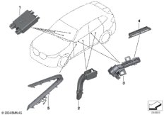 Плафон освещения салона двери