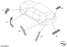 Дополн.указатель поворота/светил.снаружи