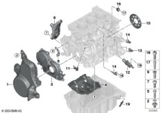 Блок цилиндров/дополнительные элементы