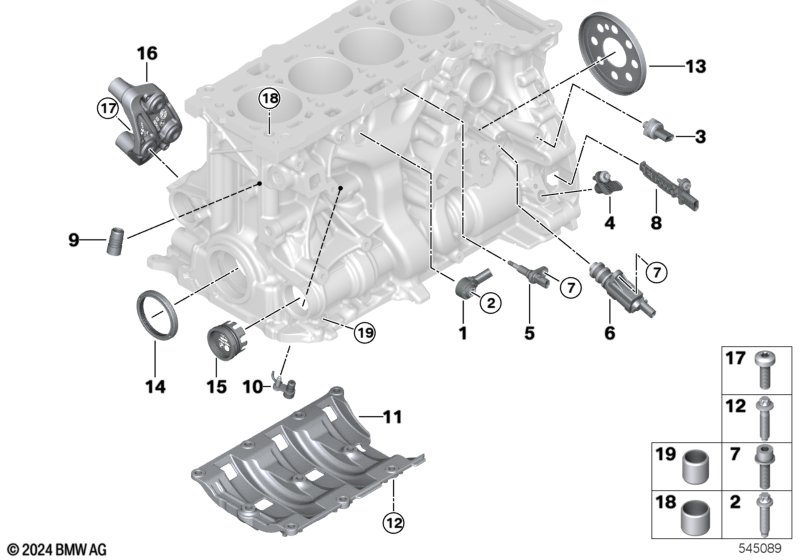 Блок цилиндров/дополнительные элементы