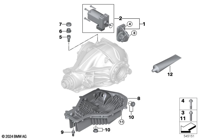 S58/S68 серводвигатель заднего редуктора