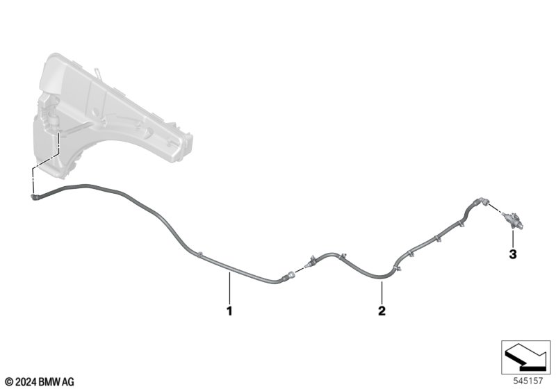 Система омывателей ICAM спереди