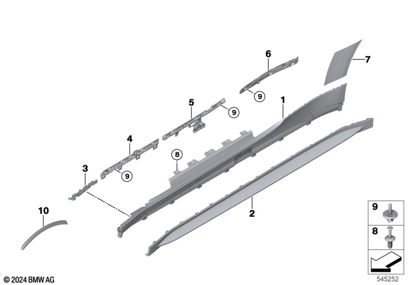 Накладка M порог / арка колеса