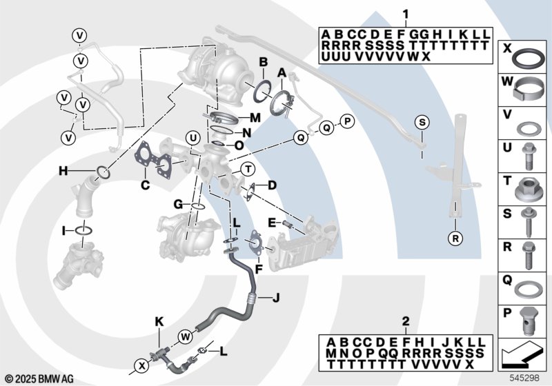 Монтажный комплект турбонагнетателя