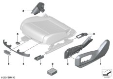 Накладки пер.сиденья с ручн.регулировкой