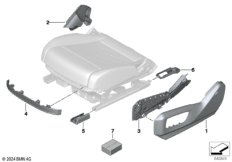 Накладка переднего сиденья с э/приводом