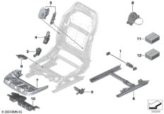 Сиденье Пд, э/оборудование и приводы