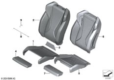 Набивка и обивка спортивного пер.сиденья