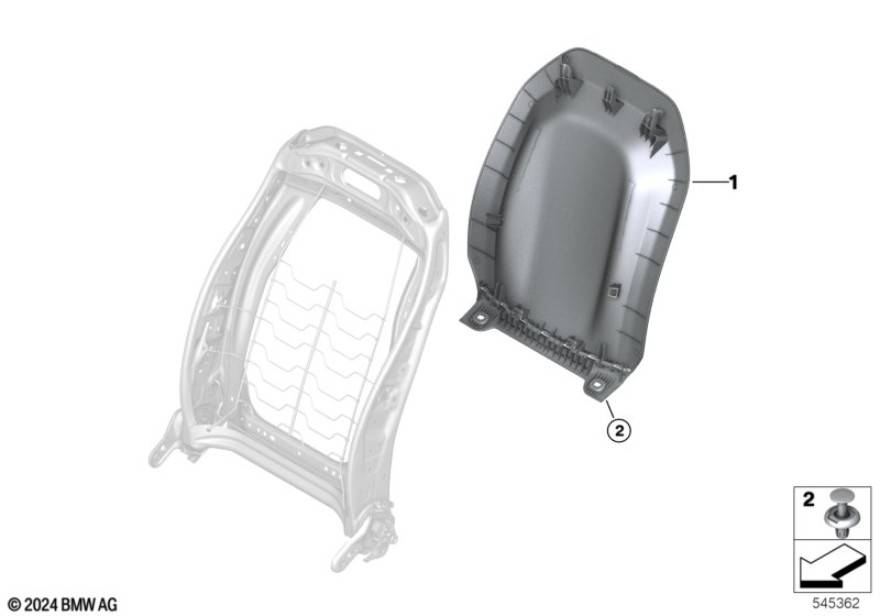 Накладки спинки переднего сиденья