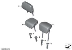 Подголовник заднего сиденья