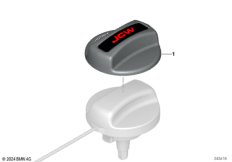 Крышка пробки топливного бака карбон