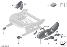 Накладки пер.сиденья с ручн.регулировкой