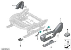 Накладка переднего сиденья с э/приводом