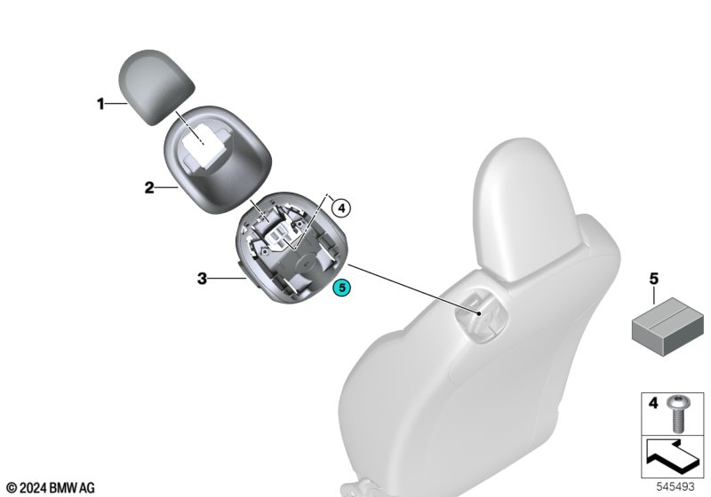 Сид.Пд накладка на задн.пан.спинки сид.