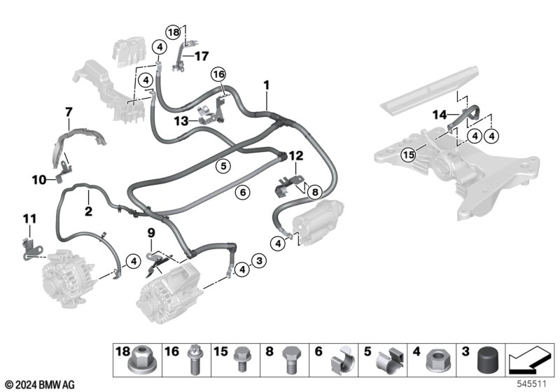 Провод батареи/кабель на массу