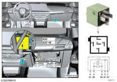 Реле обогревателя радарного датчика K23