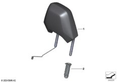 Сиденье Пд подголовник спорт.сиденья M