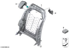 Каркас спинки переднего сиденья