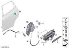 Система замков задней двери