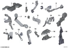 Элементы крепления жгута проводов
