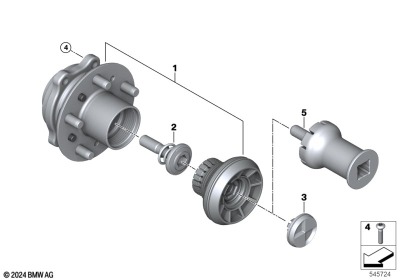 Подшипники ступицы колеса/центр.креплен