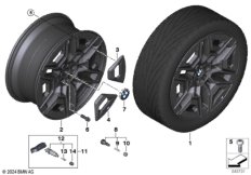 BMW л/с диск аэродинамическ. 1027M - 22"