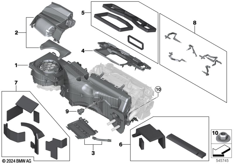 Детали корпуса сист.отопления и кондиц.