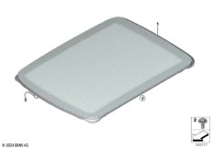 Стеклянная крышка панорамной крыши