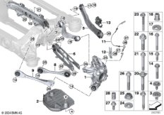 Балка заднего моста/подвеска колеса BEV