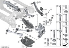 Балка заднего моста/подвеска колеса BEV