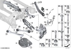 Балка заднего моста/подвеска колеса BEV