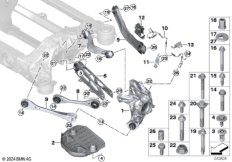 Балка заднего моста/подвеска колеса BEV