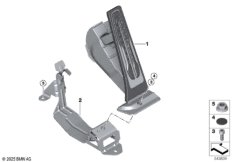 Привод педали аксел./модуль педали акс.