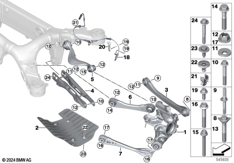 G01 кулак задний правый