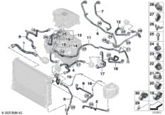 Контур системы охлаждения электромашины