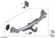 Тягово-сцепн.устр-во откидное электрич.