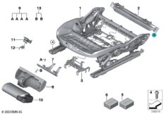 Стденье Пд, каркас подушки эл.сиденья