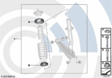 Монт.комплект верхн.опора аморт.стойки