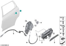 Система замков задней двери
