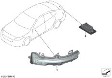 Дополн.указатель поворота/светил.снаружи