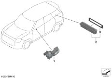 Дополн.указатель поворота/светил.снаружи