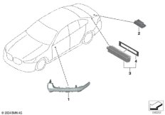 Дополн.указатель поворота/светил.снаружи