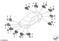 Сигнализация авар.сближен.при парк.(PDC)