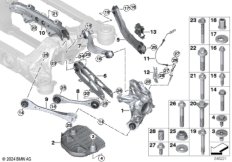 Балка заднего моста/подвеска колеса BEV
