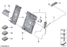 Каркас подушки заднего сиденья