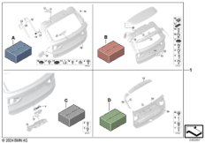 Монтажный комплект багажной двери