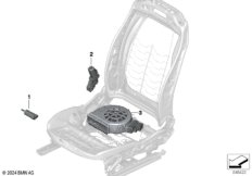 Сиденье Пд, э/оборудование и приводы